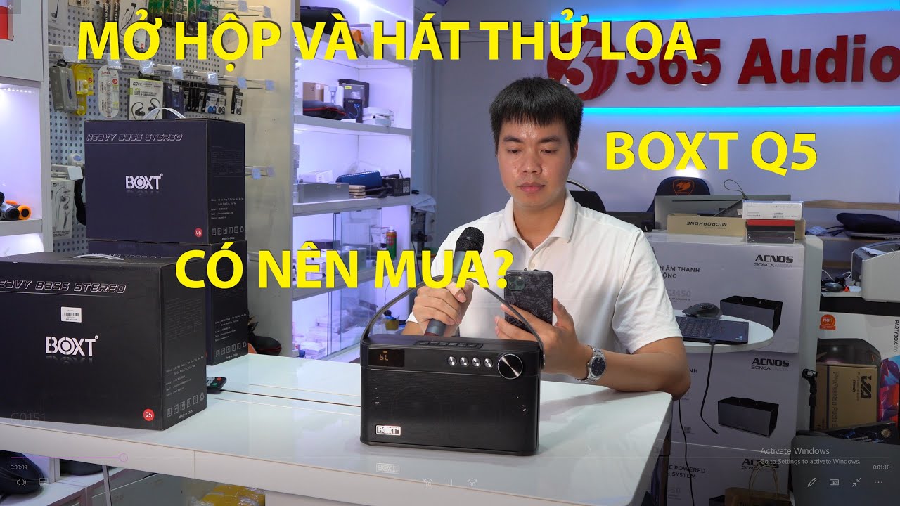 Loa BOXT Q5 - Đập hộp và hát thử - không cần nhiều tiền vẫn có loa ngon