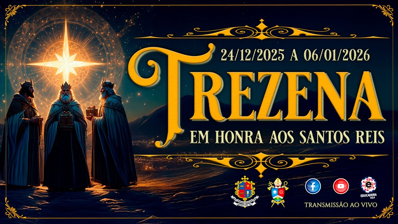 Santa Missa - 12° Dia da Trezena - 05/01/2026 - 19h - Padre Anderson Aguiar - Paróquia Santos Reis