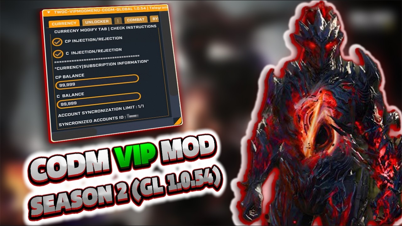 CODM MOD MENU SEASON 2 (1.0.54) - 99999 CP-C & WALLHACK & AIMBOT - ANTIBAN ...