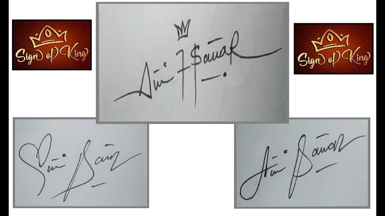 How to Draw Signature like a Billionaire (For Alphabet 