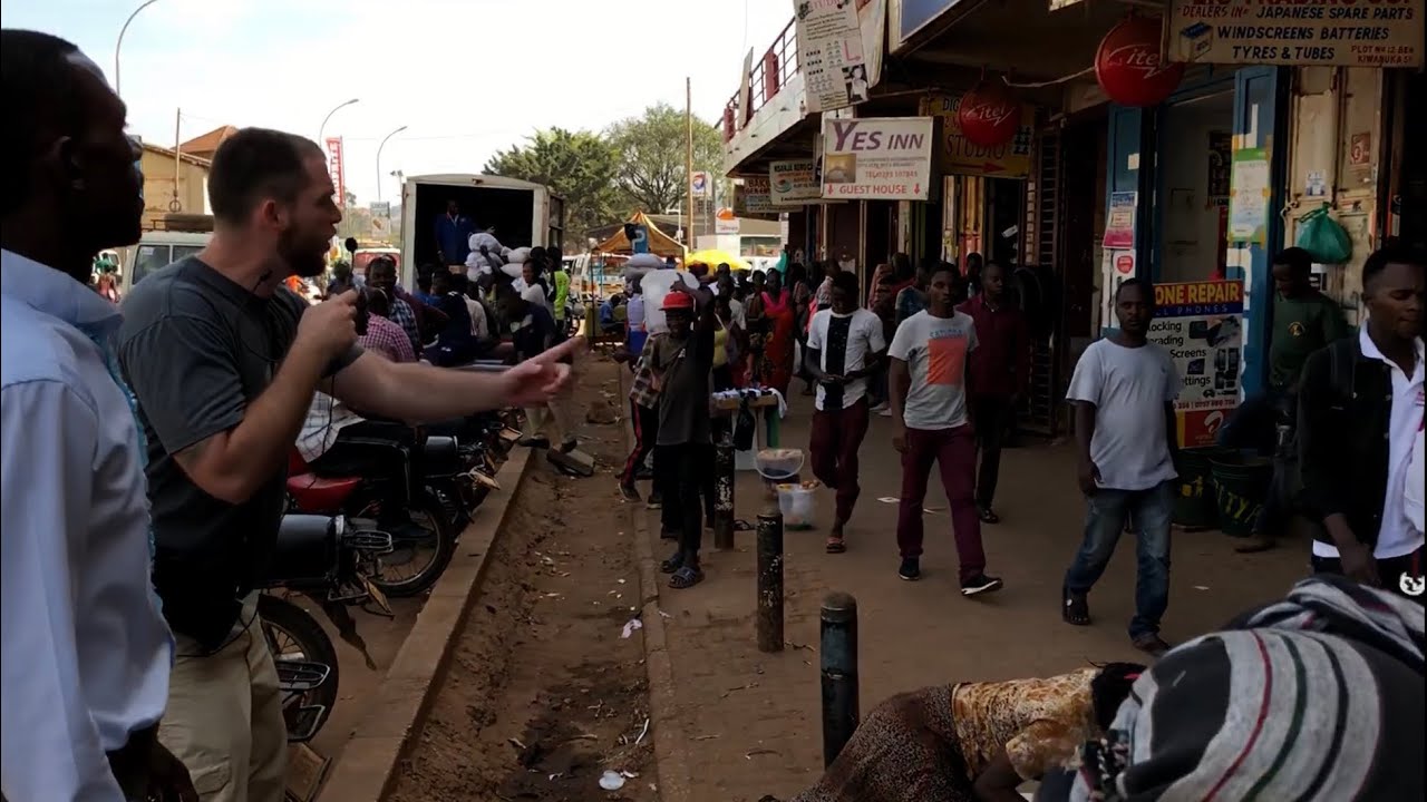 My favorite segment of street preaching in Uganda!