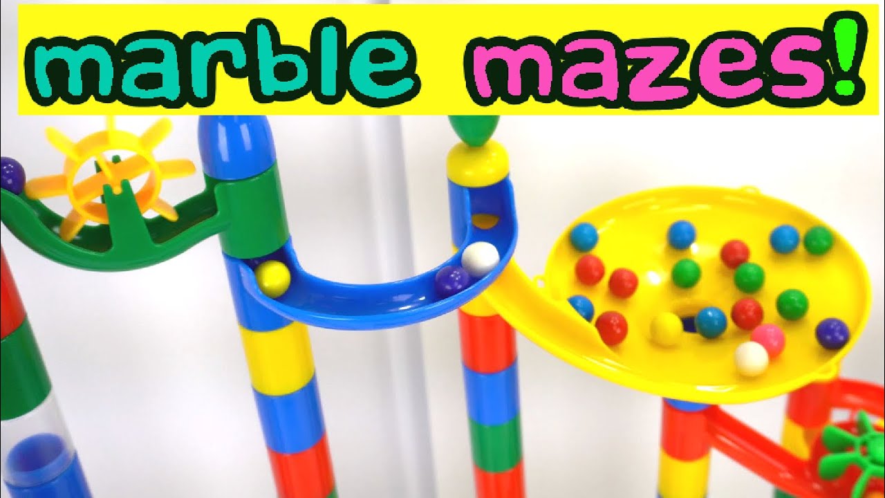 Giant Marble Mazes Teach Colors & Counting!