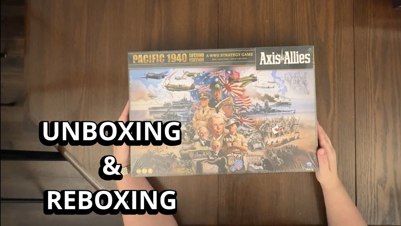 Axis and Allies: Pacific 1940 - Board Game Unboxing & Reboxing - What's in the Box?