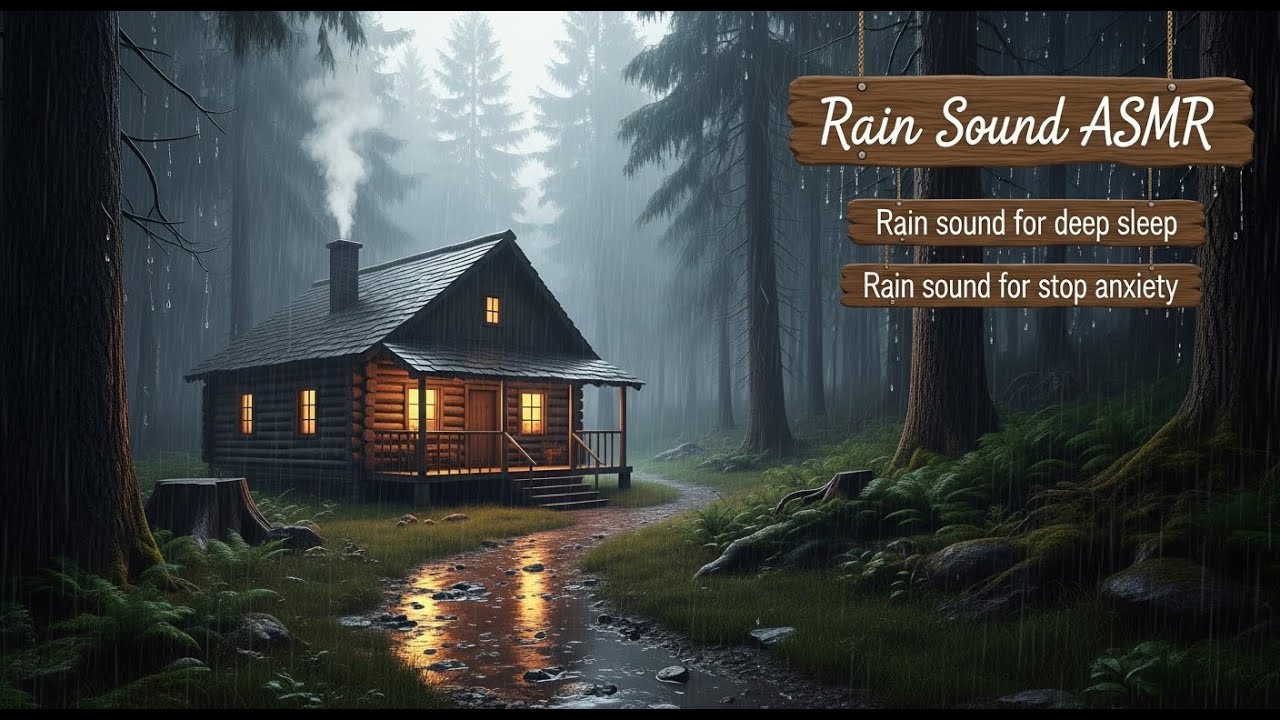 Heavy Rain with Thunder ⛈️ Calm Night Sleep Ambience