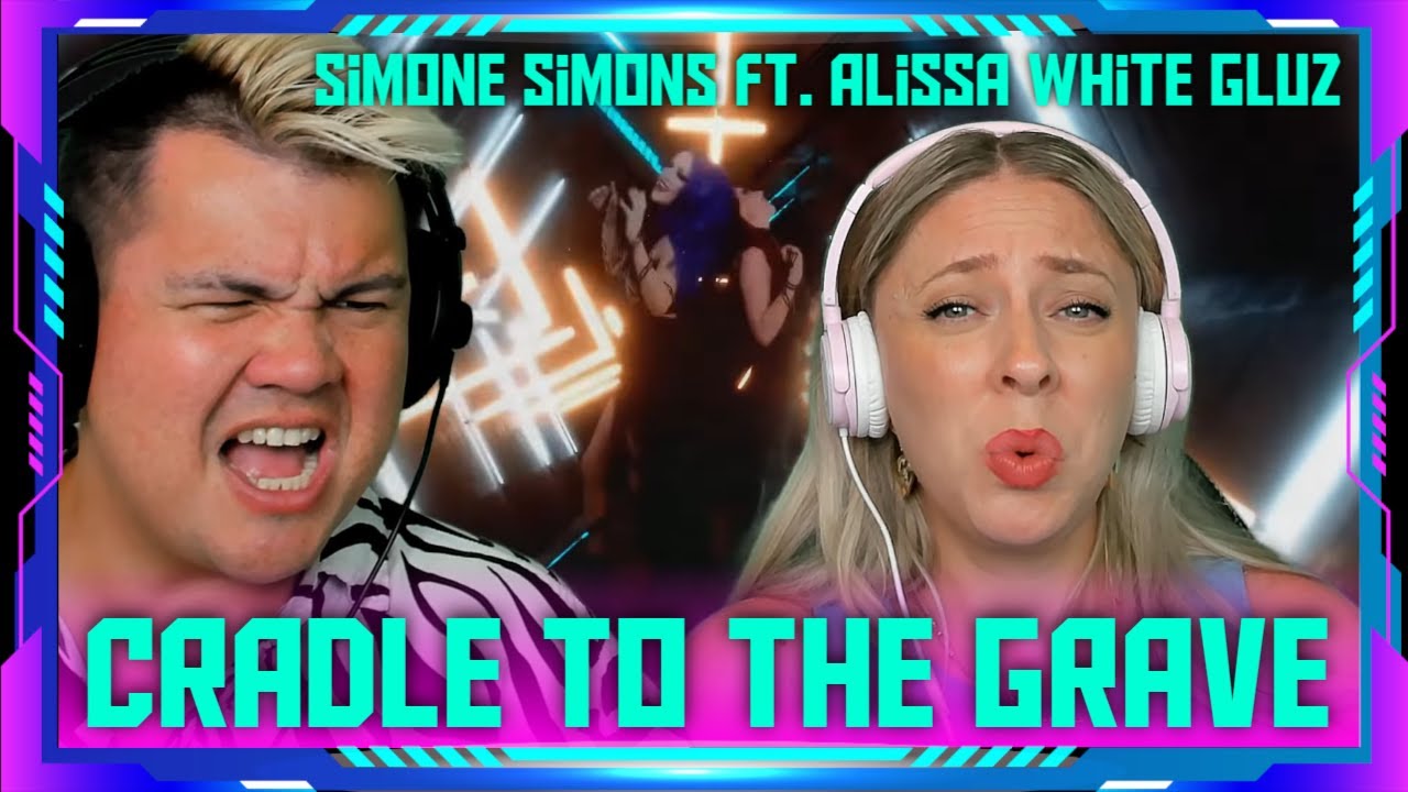 Americans Reaction to SIMONE SIMONS - Cradle to the Grave | THE WOLF HUNTERZ Jon and Dolly