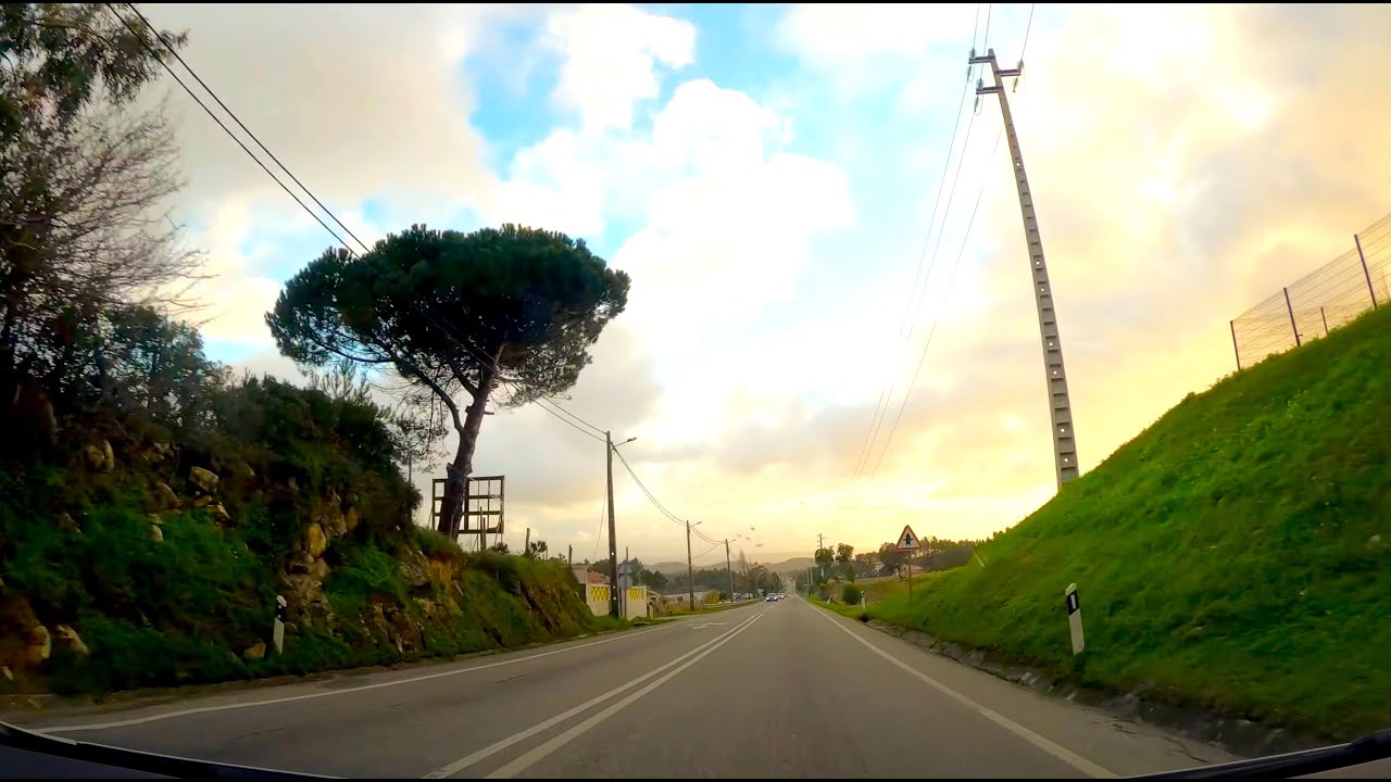 On my way from Porto to Lisbon, Portugal, 4K 60fps dashcam video