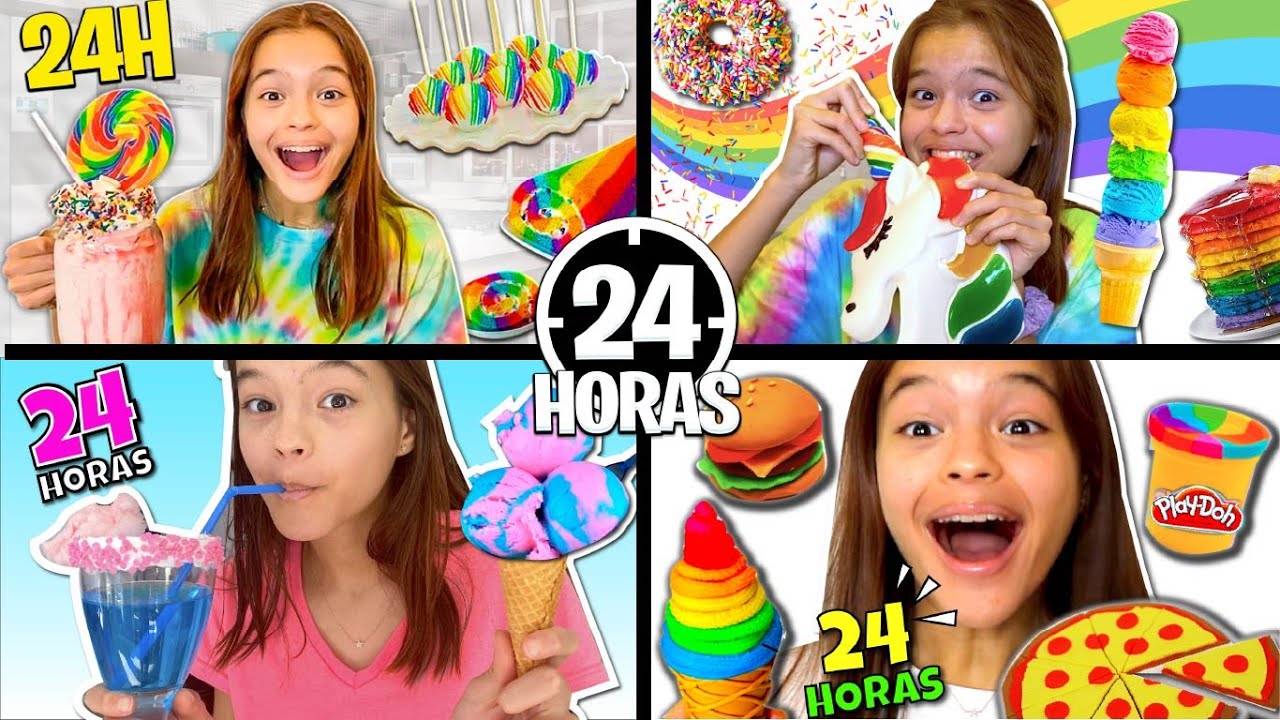 OS MELHORES DE COMIDA COLORIDA POR UM DIA INTEIRO -24H