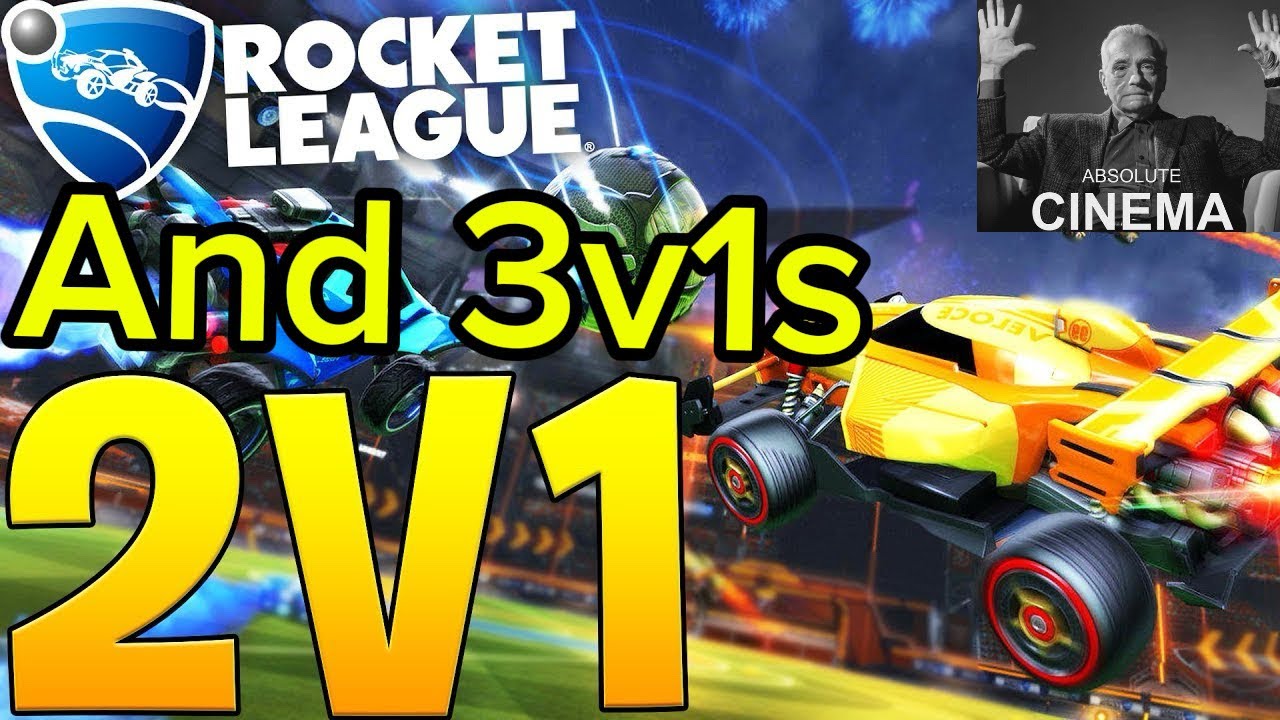 Playing 2v1s and more on rocket league