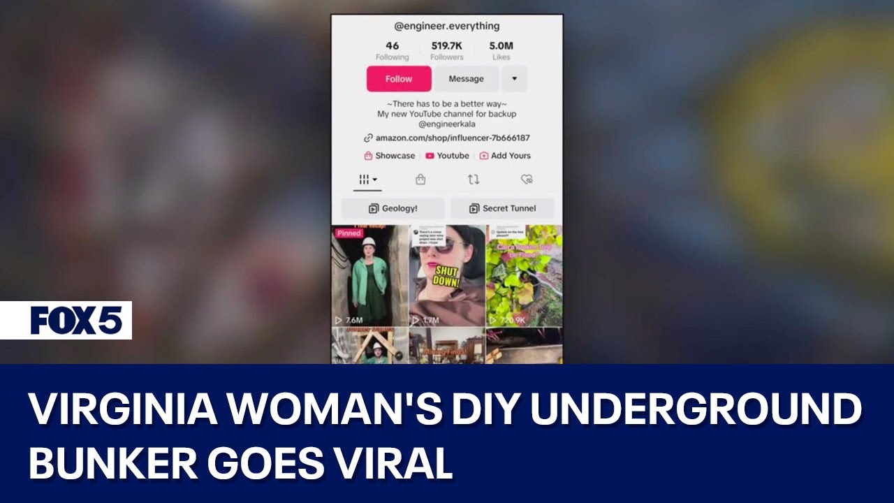 Virginia woman's DIY underground bunker goes viral