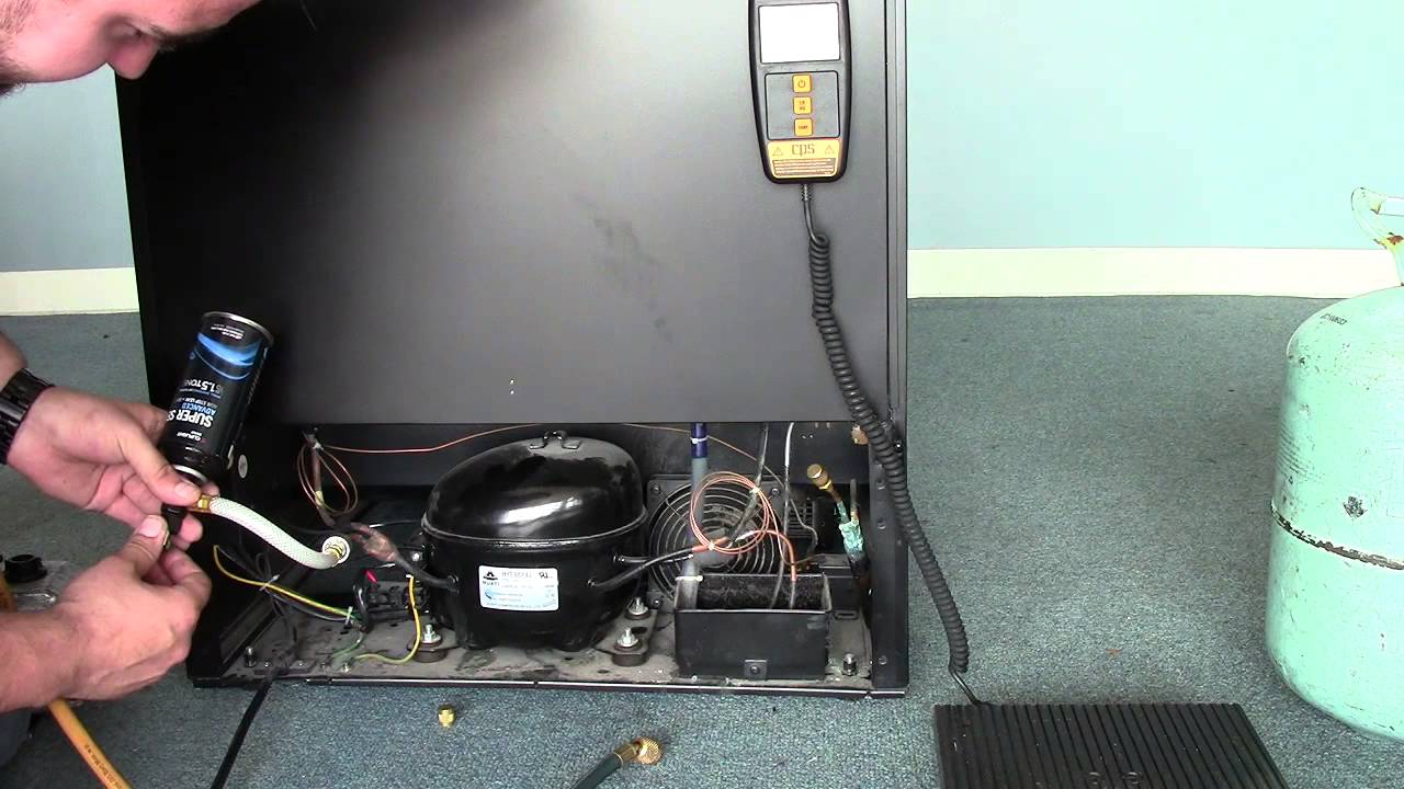 Danby Wine Cooler Repair - Recharging your wine Cooler with 134a Freon