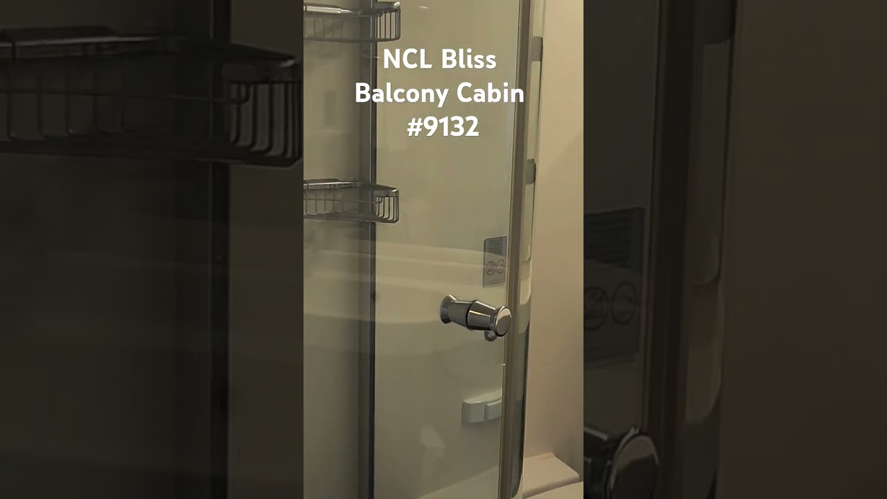 NCL Balcony Cabin Review.  NCL Bliss Cabin 9132.  #NCL   #NCLBliss #cruises #norwegiancruise