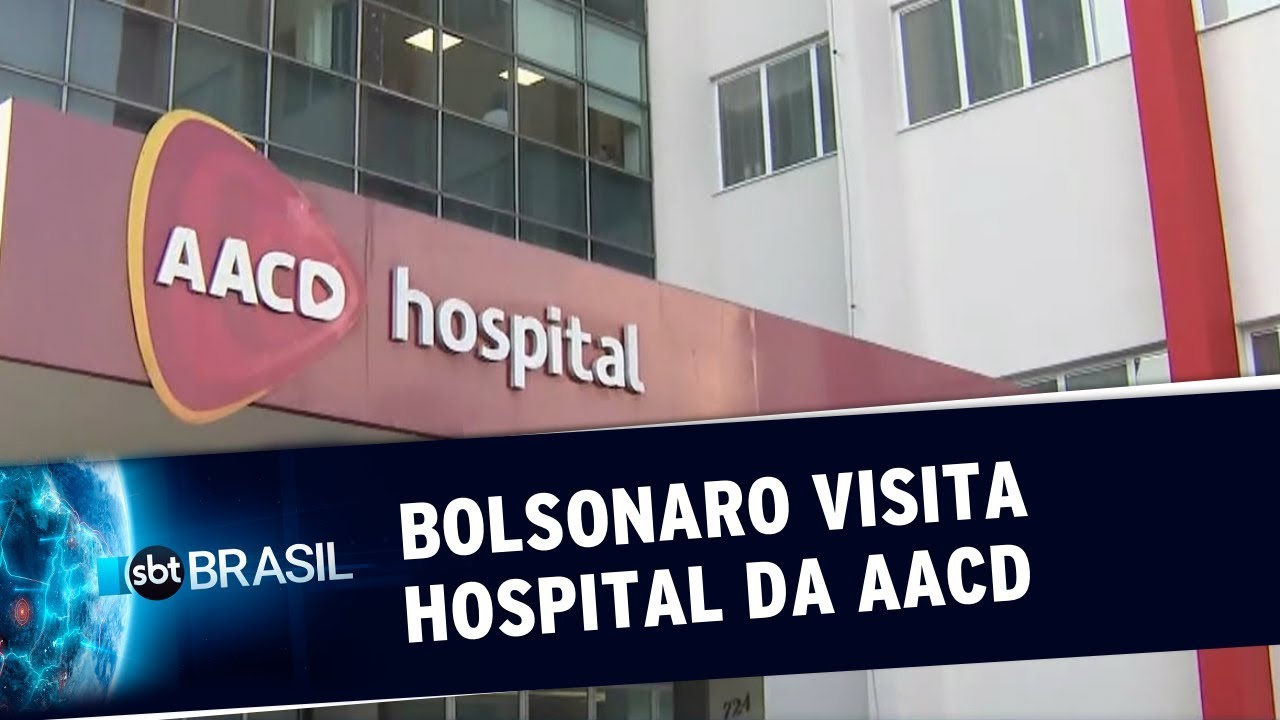 Bolsonaro visita garotinho internado em um hospital da AACD | SBT Brasil (12/10/2019)