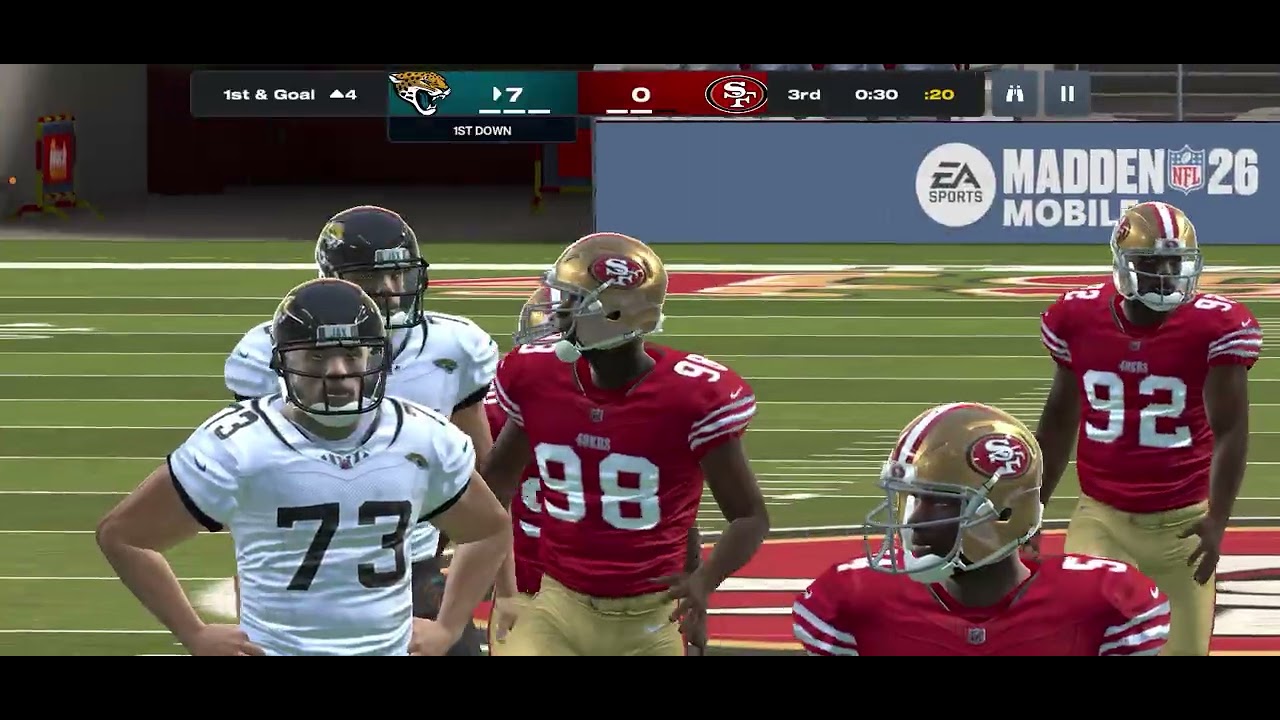 Jaguars vs 49ers madden 26