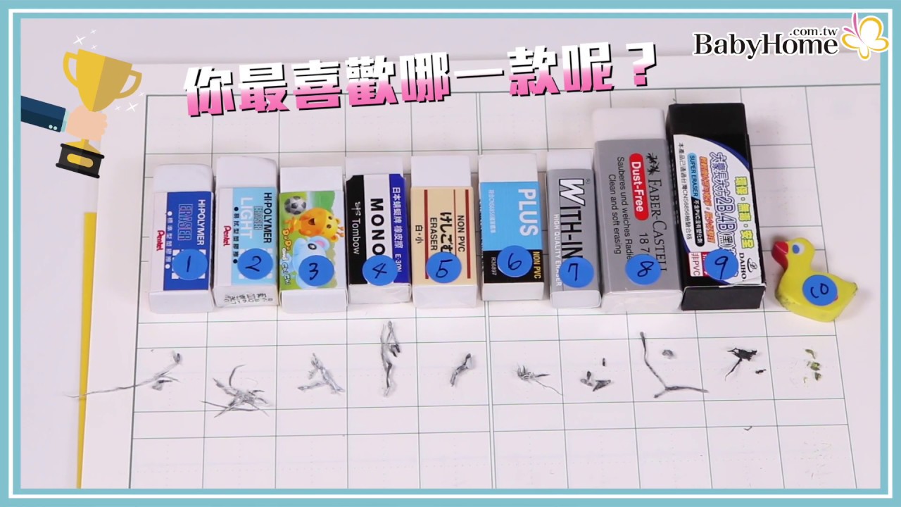 10大常見橡皮擦評鑑