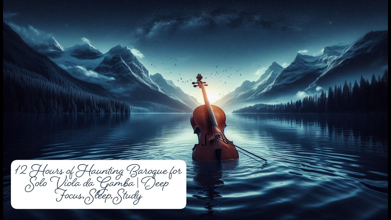 🎻 12 Hours of Haunting Baroque for Solo Viola da Gamba | Deep Focus, Sleep, Study 🎻