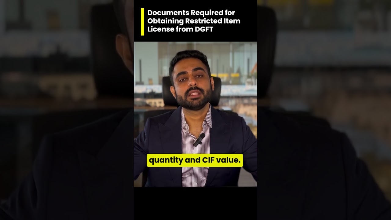 Compulsory Documents Required to Obtain Restricted Item Import License #importexportlicense #dgft