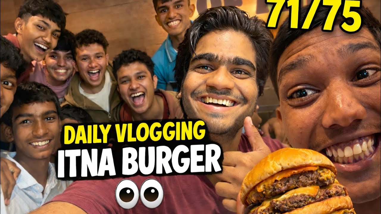 71/75 daily vlogging itna burger 🍔👀#trendingvlog #dailyvideo #viral vlog