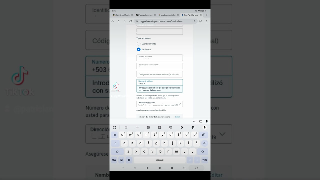 para asociarse a paypal