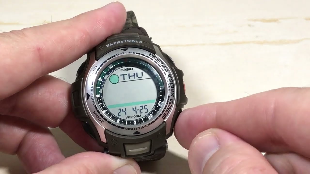 Casio Hunt Time Pathfinder PAS410B | Check Hunting Times