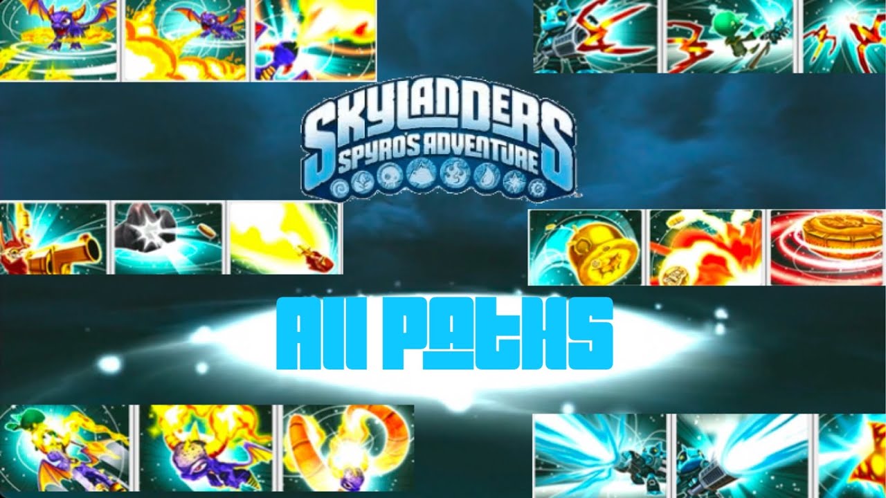 Skylanders Spyros Adventure - All Upgrade Paths