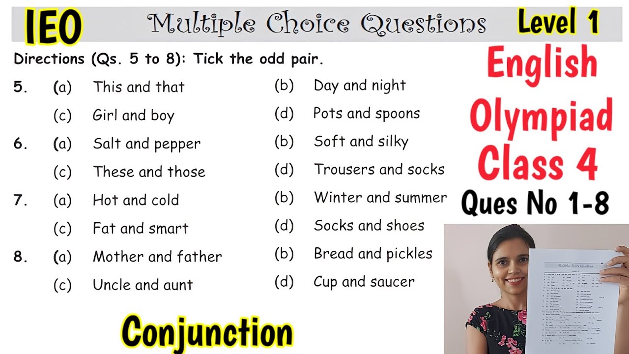 Olympiad Exam For Class 4 English 2023 |  English Olympiad Mock Test for Class 4 | IEO Class 4