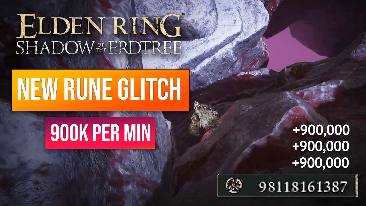 ✅*NEW* ELDEN RING RUNE FARM ✅| NEW RUNE GLITCH SPOT | LEVEL UP FAST! 900K PER MINUTE!