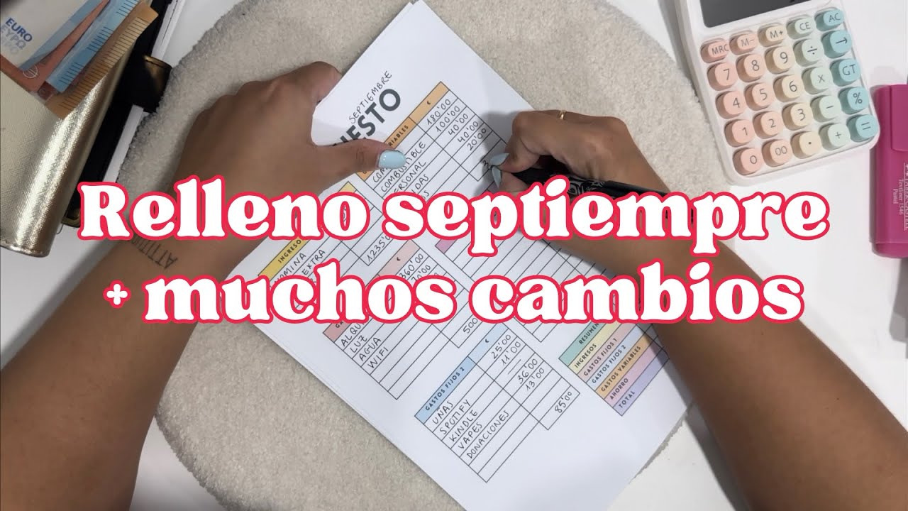 Presupuesto para septiembre + relleno sobres PARTE 1 💌
