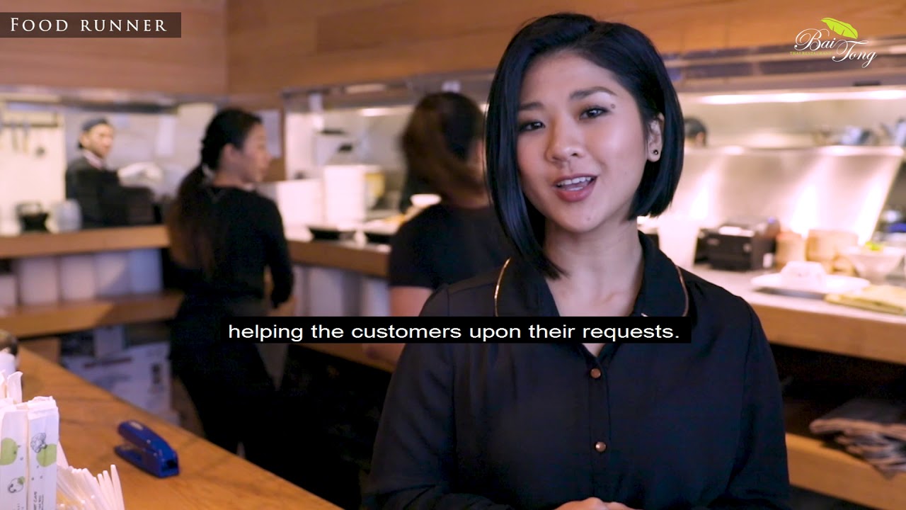 Training 2 Host Food Runner With Caption