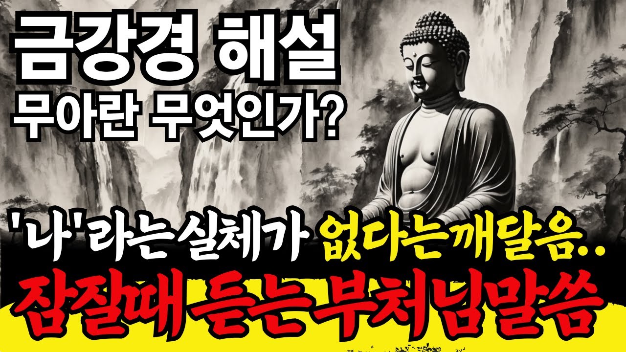 단 1시간에 이해하는 금강경의 진리 | 잠잘때 듣는 부처님 말씀 | 모든 존재는 실체가 없다 (空, 공)의 진짜 의미 | 불교명언 반야심경 화엄경 | 잠 안올때 듣는 이야기
