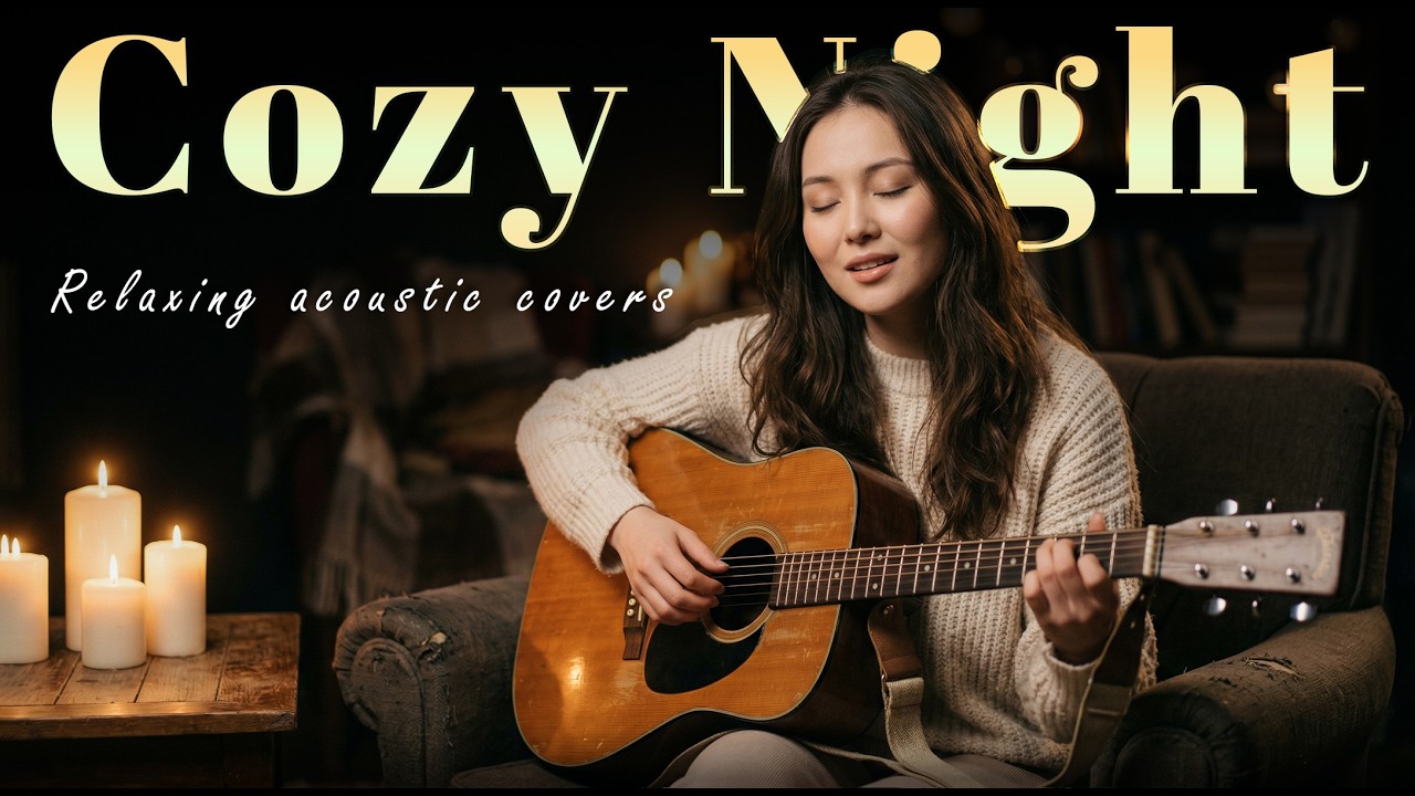 Relaxing Acoustic for Sleep 🕯️ Peaceful Night Routine Vibes | Cozy Soft Songs to Relax & Unwind