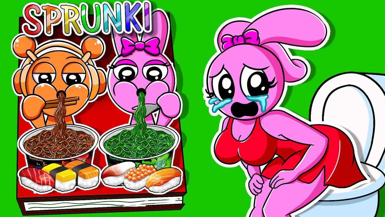 👹 Paper DIY 👹 Making INCREDIBOX SPRUNKI Game Book 📚 (➕ Pinki x Oren Need Toilet!! )👹 Amy PaperBook