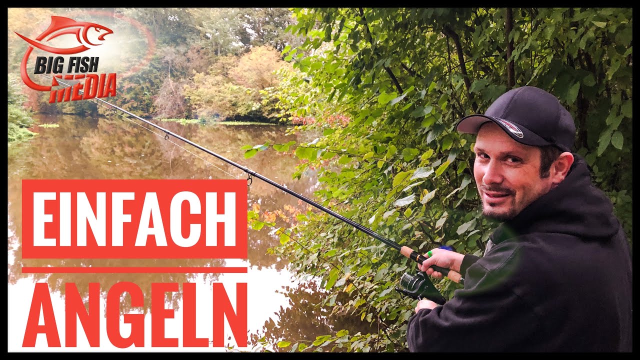 Angeln am kleinen Fluß - Mais, Wurm und Telerute
