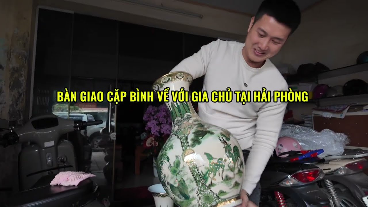 BÀN GIAO CẶP BÌNH TỎI VỀ HẢI PHÒNG #gomsucaocap  #battrangvietnam  #dothocungcaocap 
