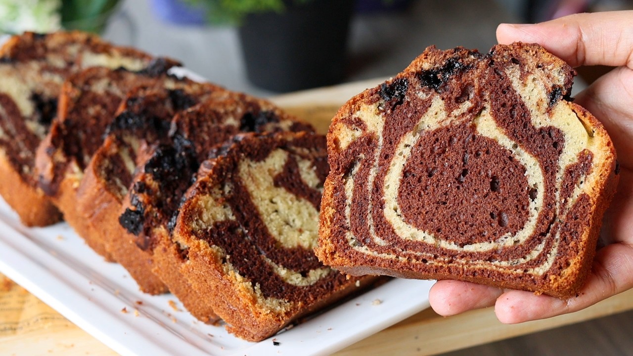 Low Budget Marble Tea Cake Recipe by (YES I CAN COOK)