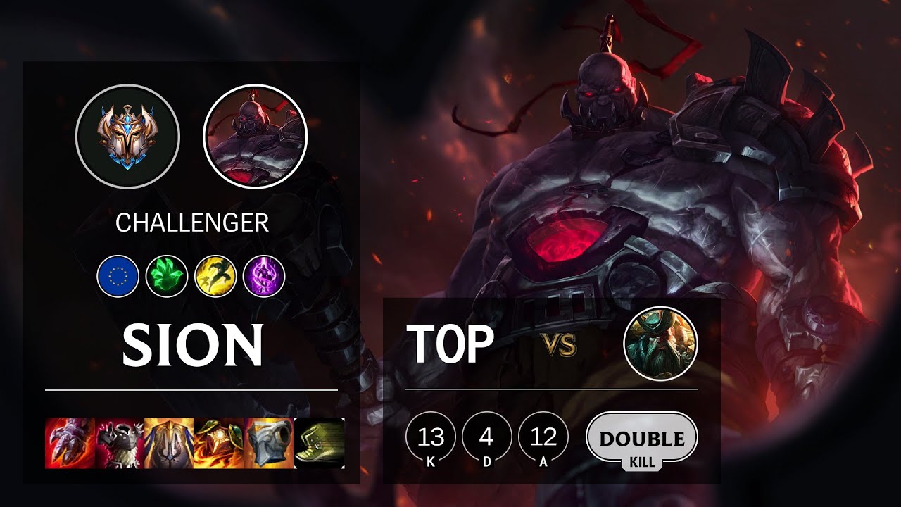 Sion Top vs Gangplank - EUW Challenger Patch 10.16