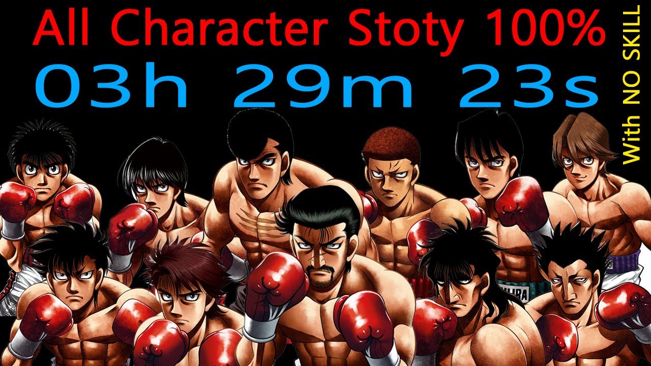 [SPEEDRUN] Hajime no ippo: The fighting (PS3) NG+ All Character Story 100% No Skill (03h 29m 23s)
