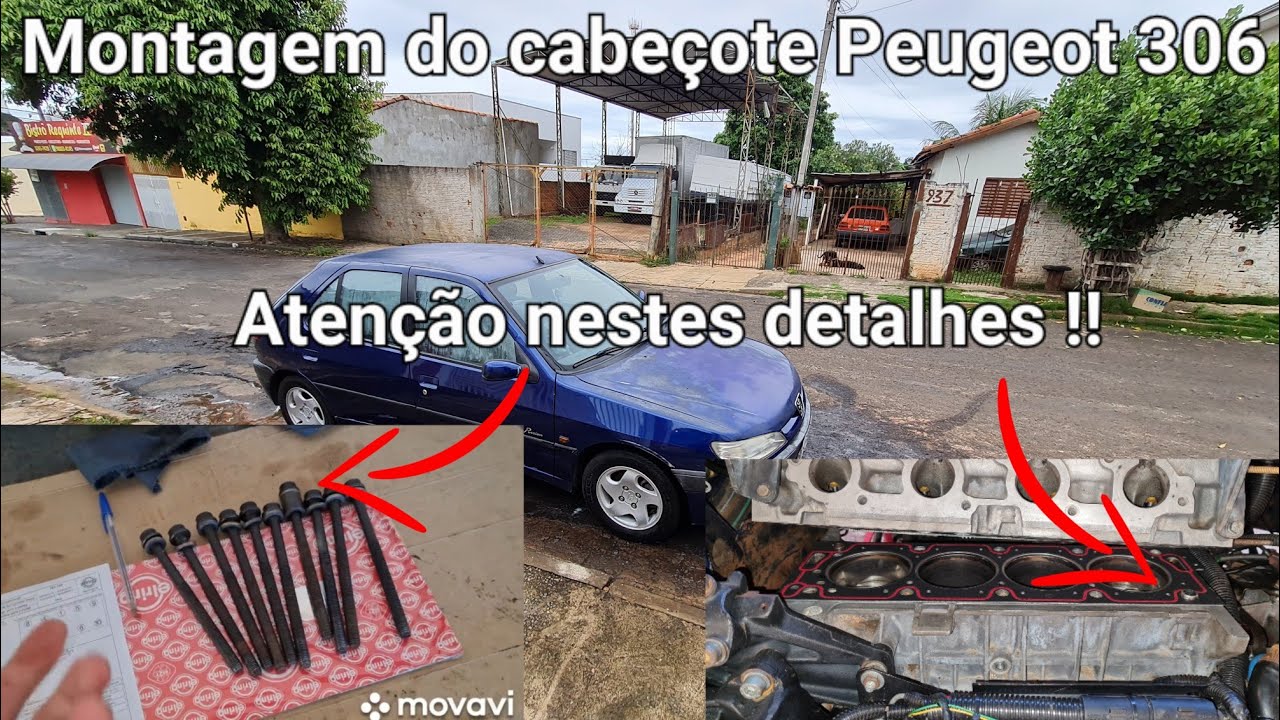 Peugeot 306: Montagem do cabeçote no carro,polimento dos dutos e outros detalhes