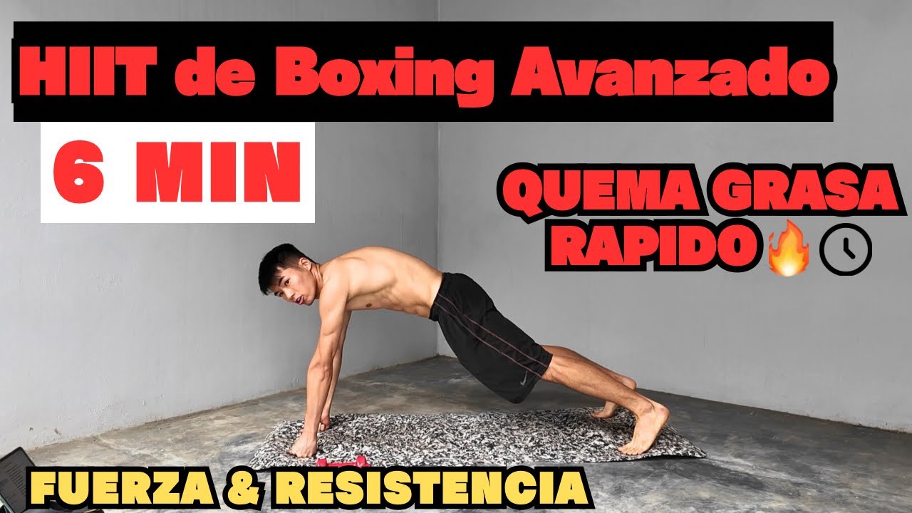 🥊Entrena y Quema GRASA Rápido desde LA CASA🔥🏠 6 MIN DE BOXEO HIIT INTENSO