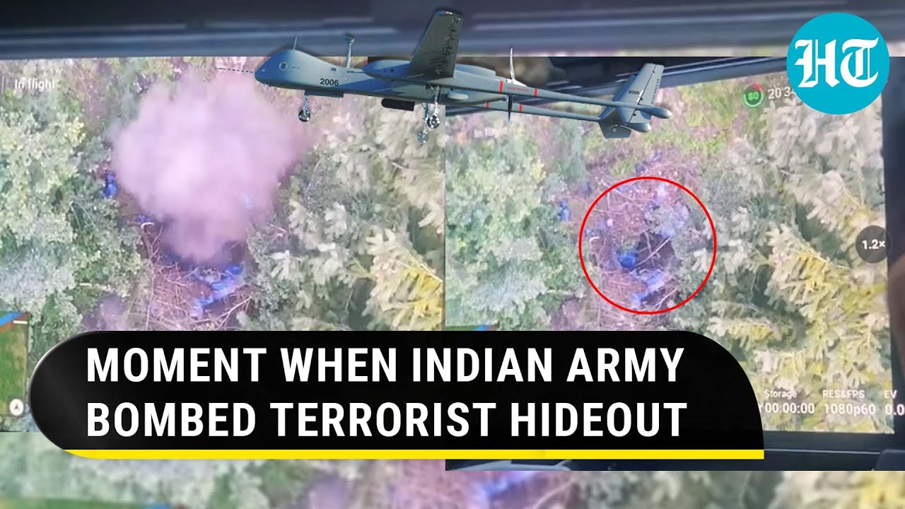 Anantnag: Indian Army's Drone Crew Hunts Down Terrorists, Bombs Hideout In J&K | Watch
