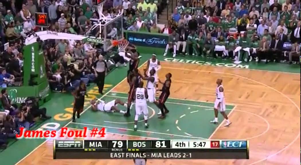 Paul Pierce vs LeBron James Fouling Out in Game 4 (Let It Be)