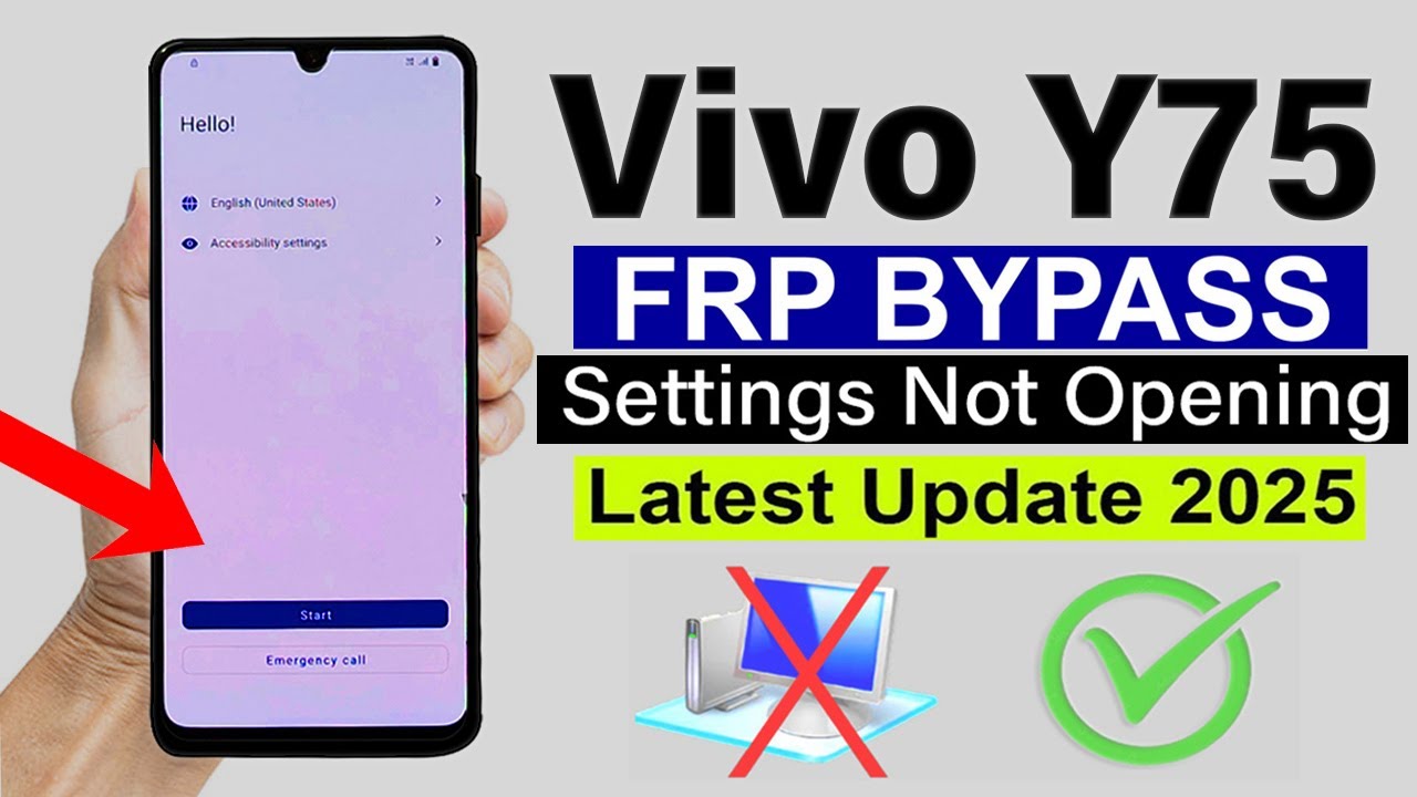 Vivo Y75 - (Settings Not Opening) Google Account/ FRP Bypass | (Without Pc)