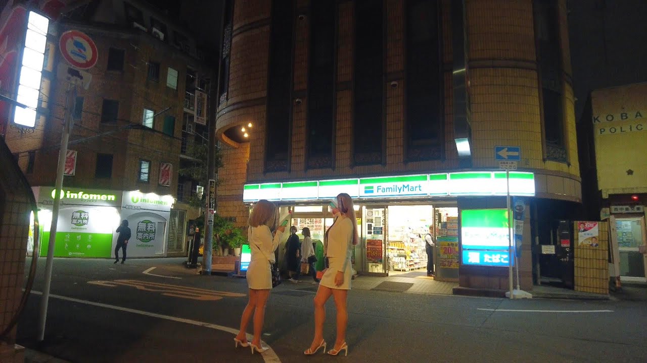 Nishinakajima, One of Osaka's Red Light Districts on Saturday Night