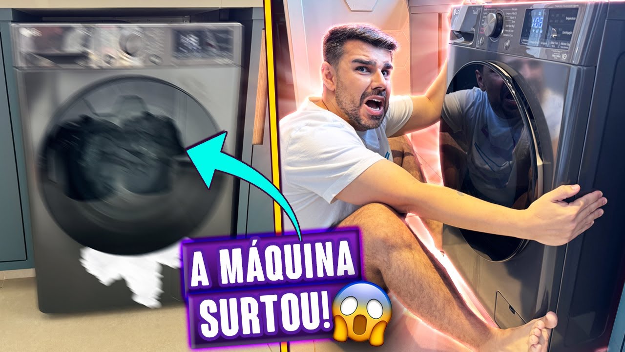 TÁ DANDO PROBLEMA NA NOSSA NOVA MÁQUINA DE LAVAR ROUPA!🥺 - Titi Fabri