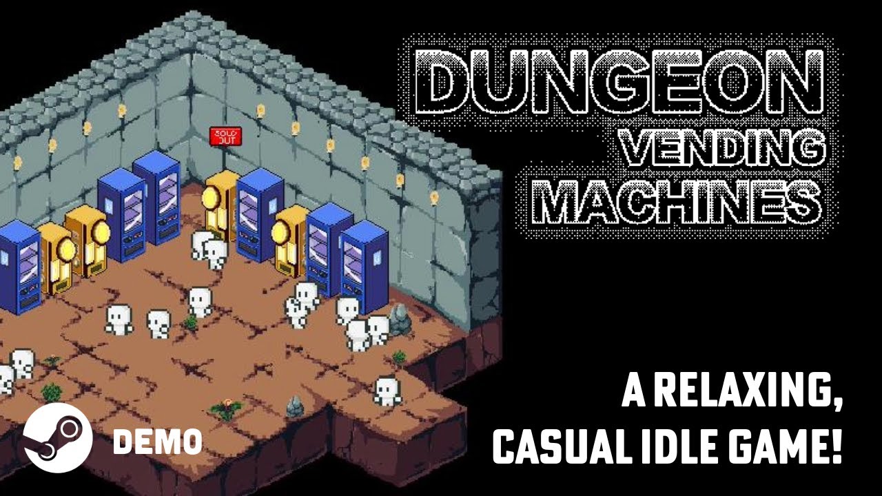 A relaxing, casual idle game! | Dungeon Vending Machines Demo Release