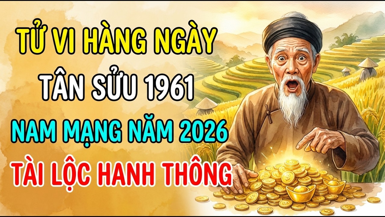 Tử Vi Tuổi Tân Sửu 1961 Nam Mạng Năm 2026: Sao Thủy Diệu Chiếu Mệnh, Tài Lộc Hanh Thông