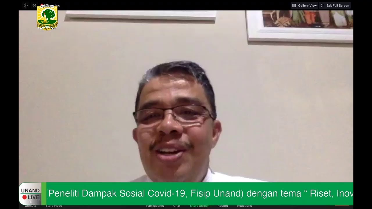 Universitas Andalas - Webinar Nasional - Menristek/BRIN, Dirjen DIKTI Kemdikbud, Gubernur Sumbar