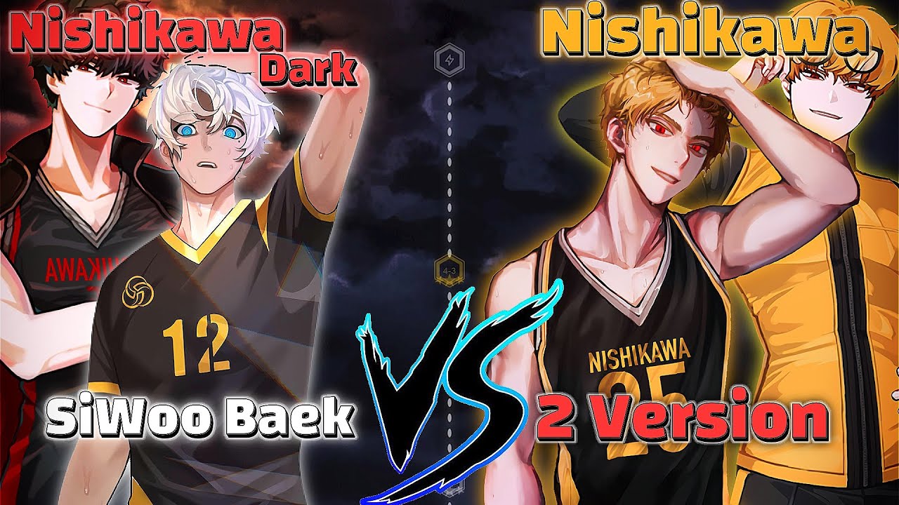 The Spike Volleyball !! 3x3 !! Dark Nishikawa & SiWoo Vs Nishikawa Boss !! The Spike 4.2.7
