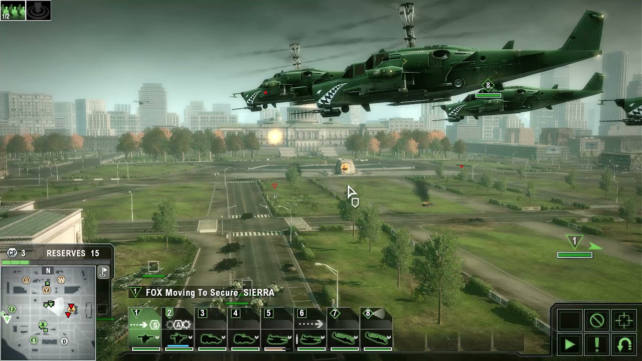 Tom Clancy's Endwar: Gameplay : Conquest: Washington D.C, Russia VS. U.S.A