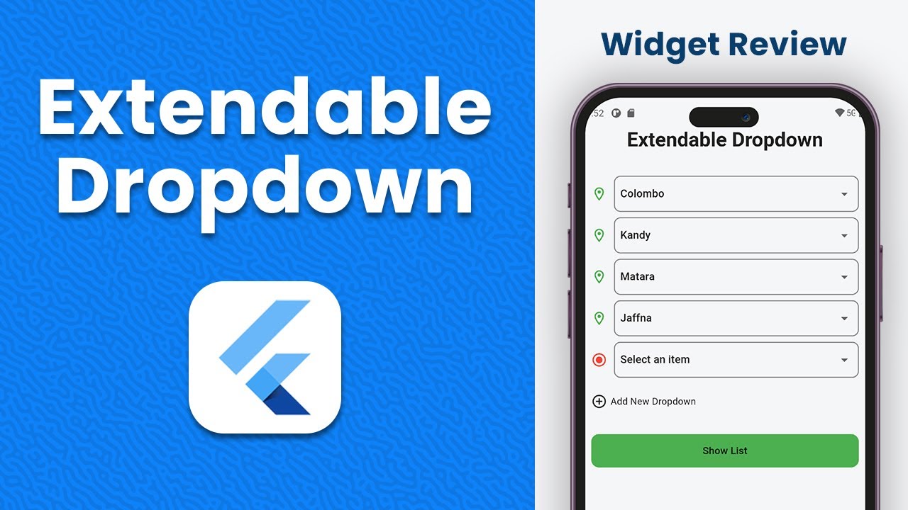 extendable dropdown flutter package review 2024