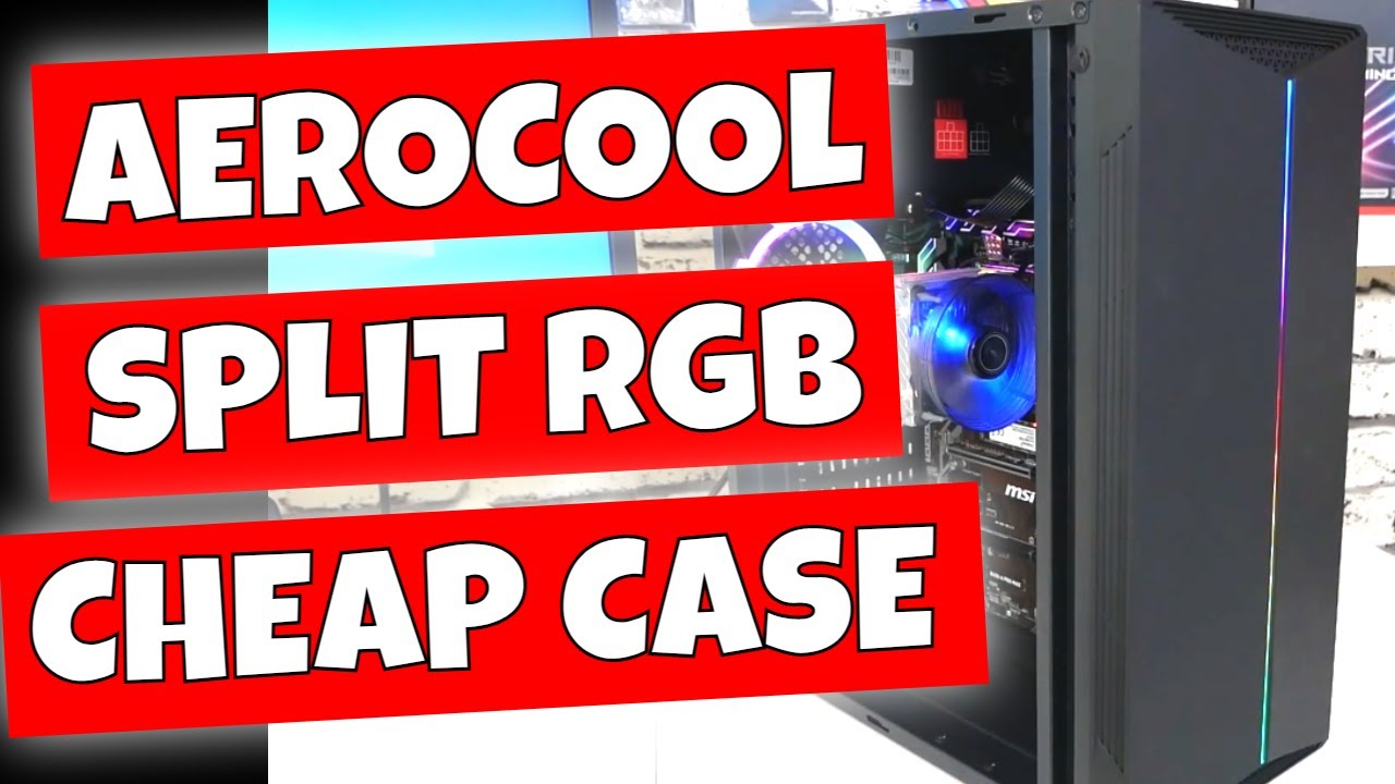 Review & Cheap PC Build Aerocool Split ARGB ATX Extreme Budget TG Case